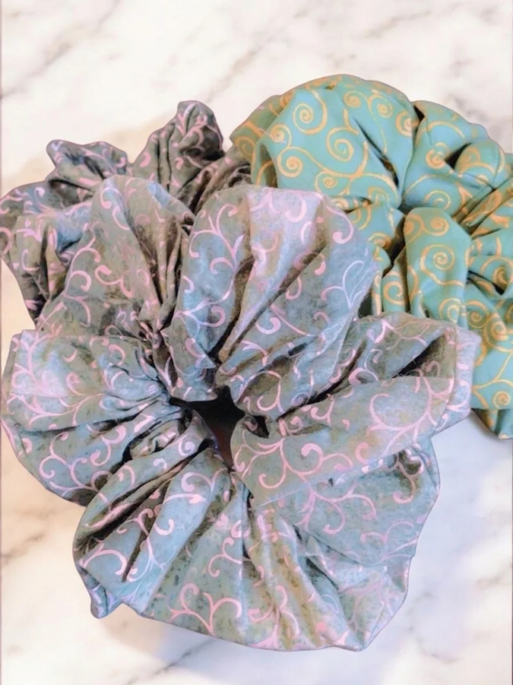 White Floral Satin Rosette Trim